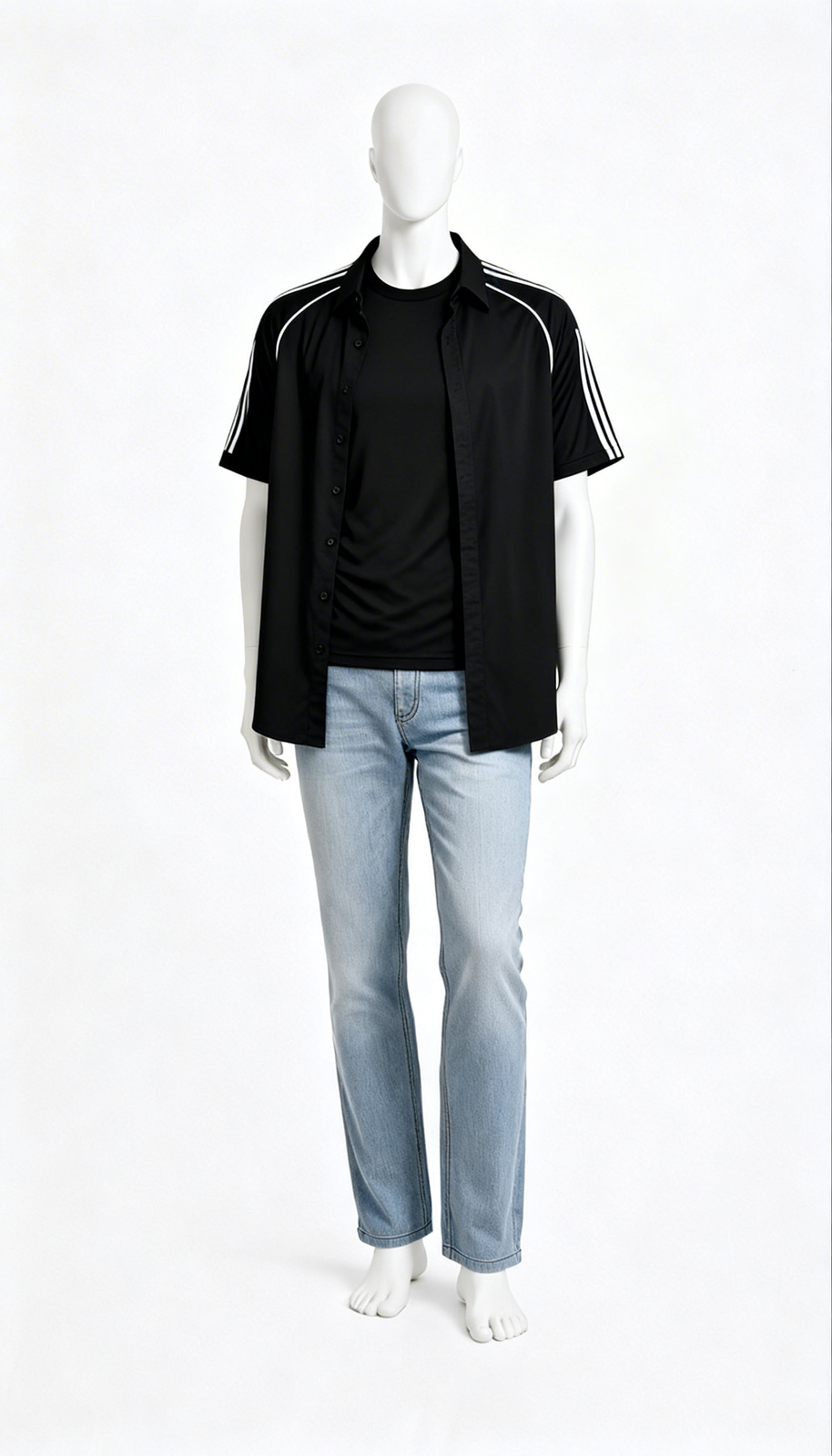 Light Blue Straight Fit Jeans