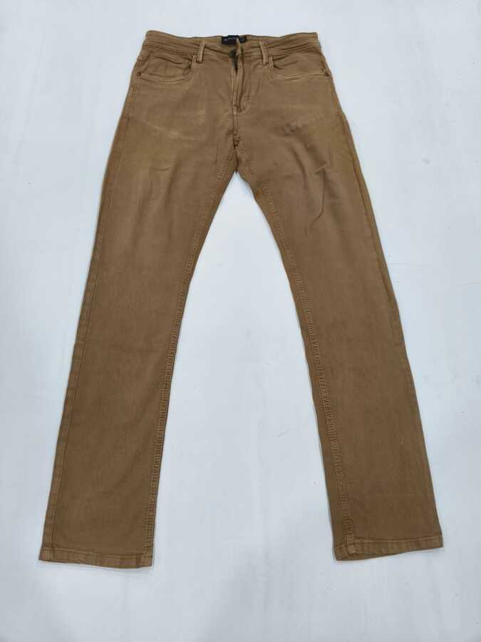 Camel Brown Slim Fit Jeans