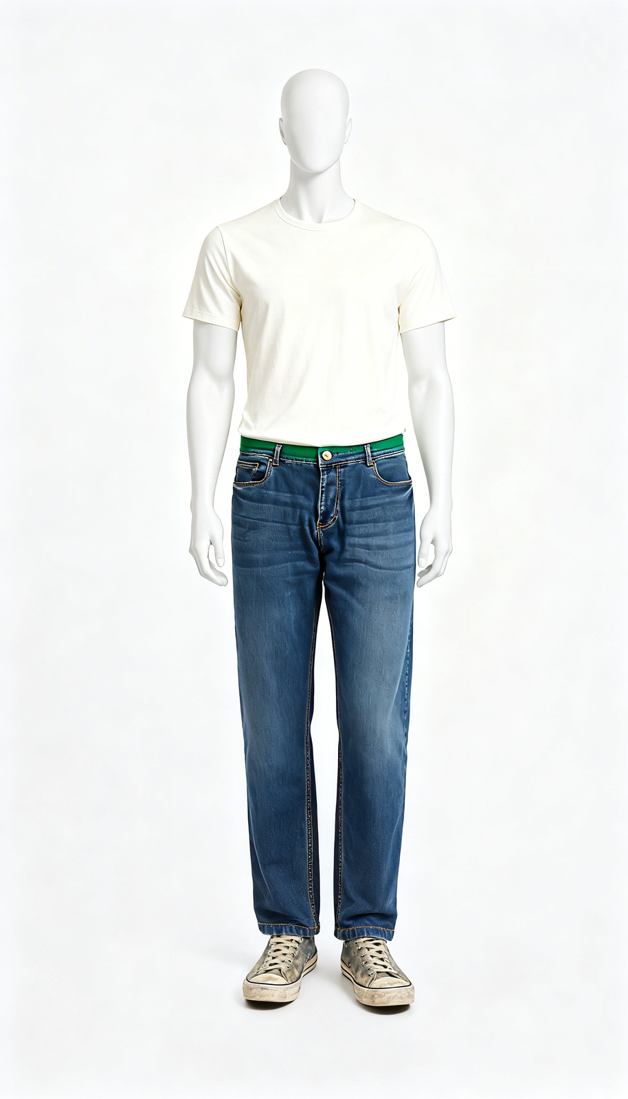 Blue Regular-Fit Denim Jeans