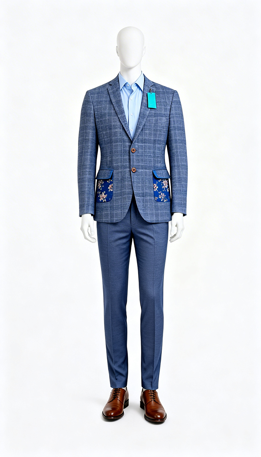 The Textured Windowpane Check Blazer