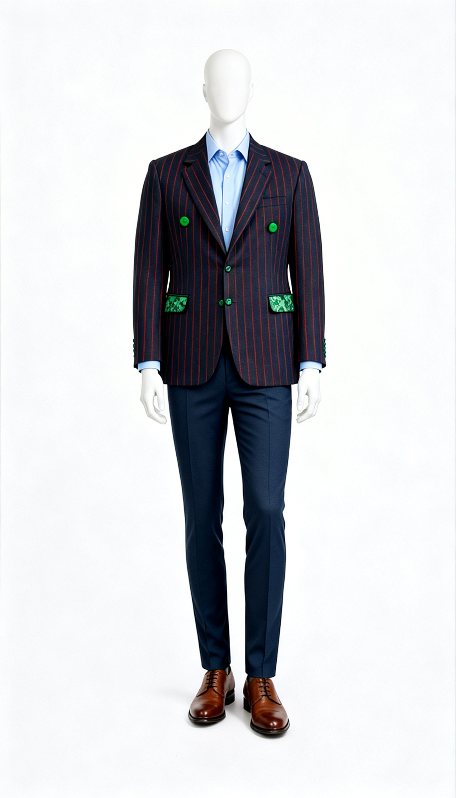 The Heritage Pinstripe Statement Blazer