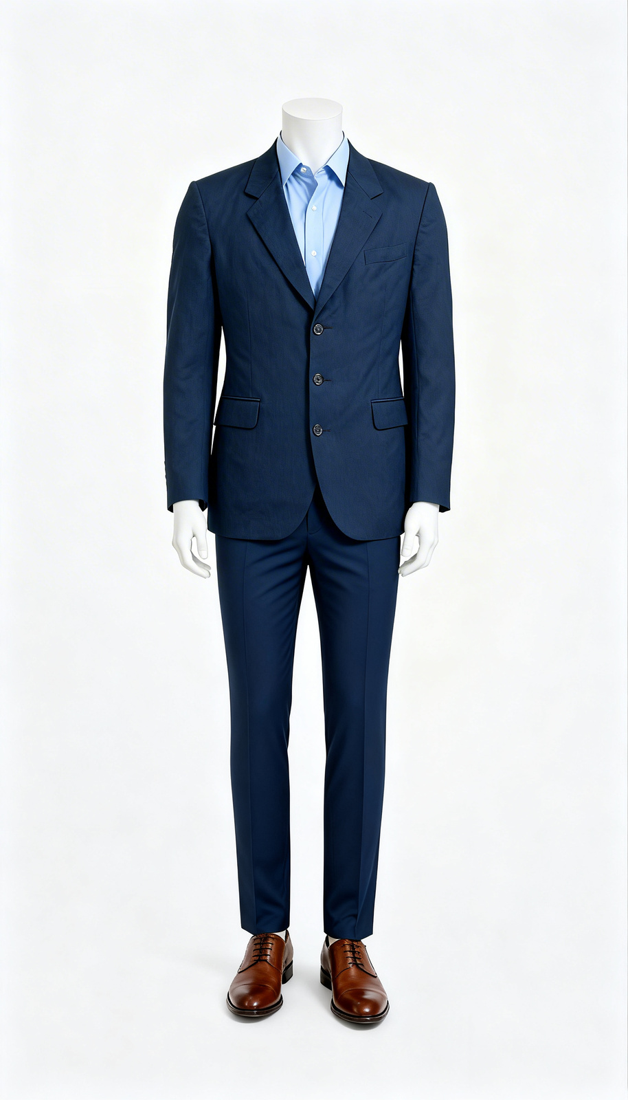The Classic Three-Button Navy Blazer