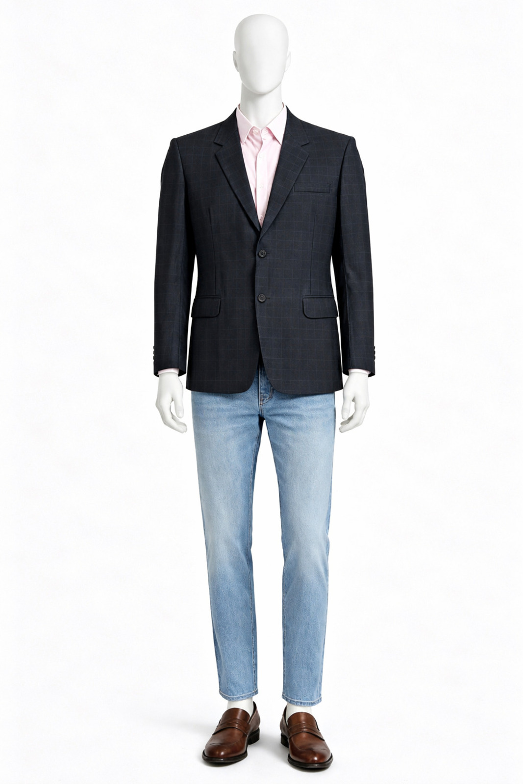 The Tonal Windowpane Business Blazer