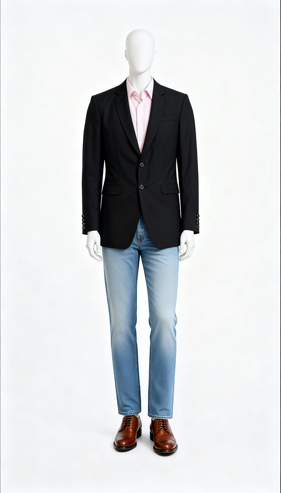 The Longline Black Formal Blazer