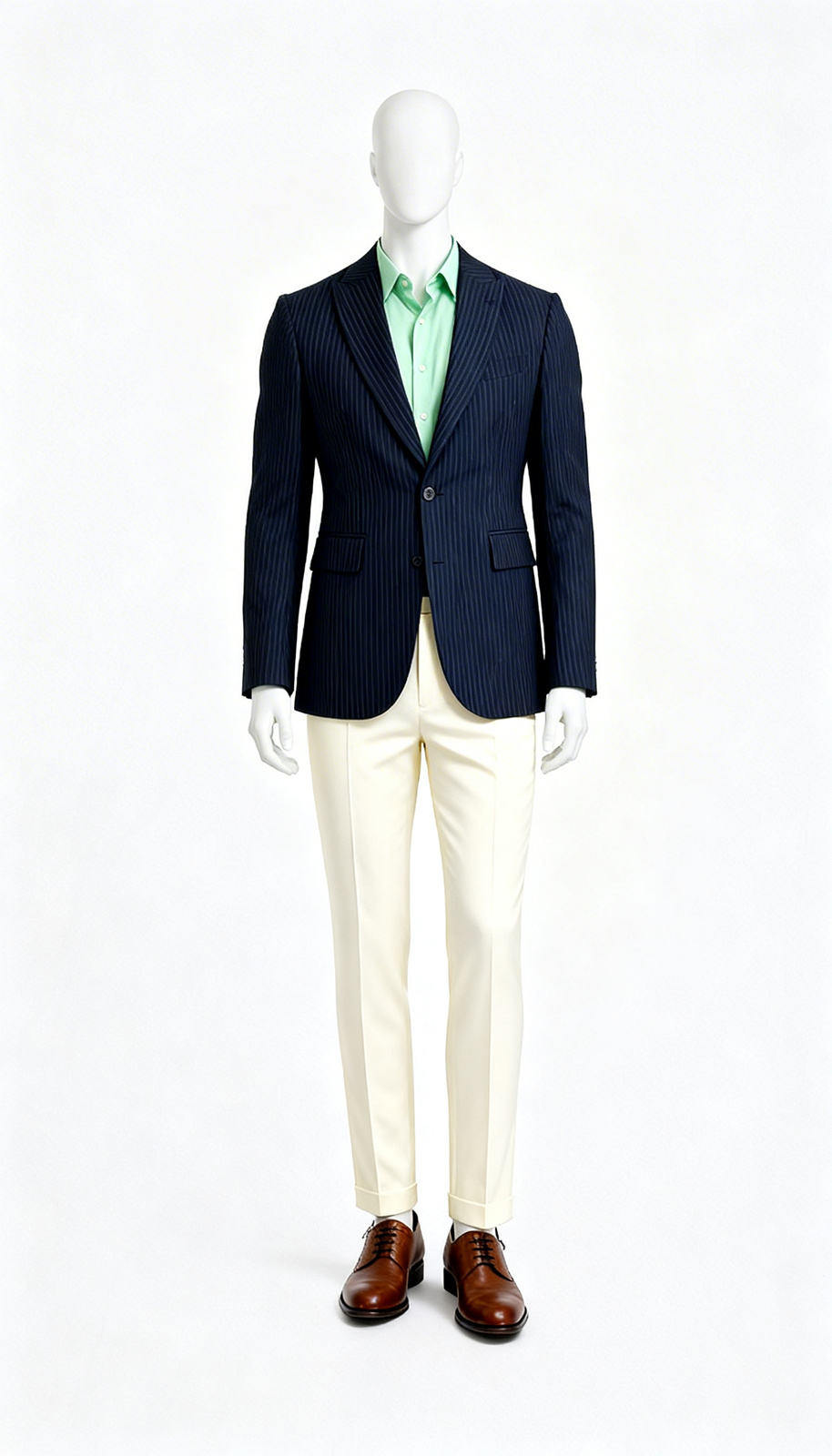 The Modern Pinstripe Power Blazer