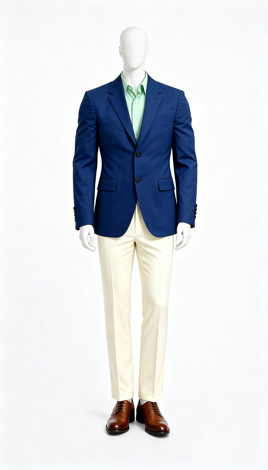 The Vibrant Royal Blue Single-Button Blazer