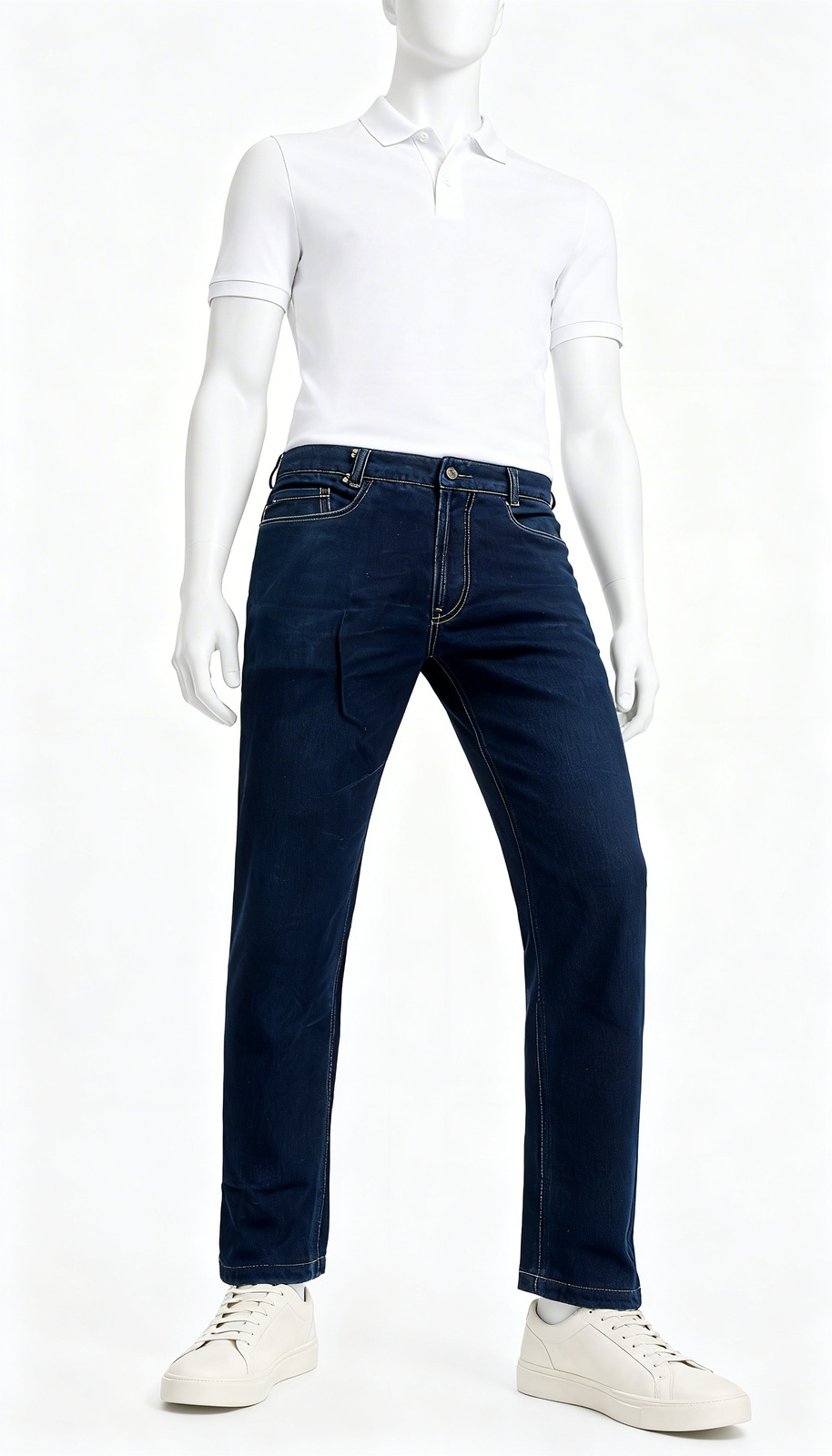 Dark Navy Straight Fit Jeans