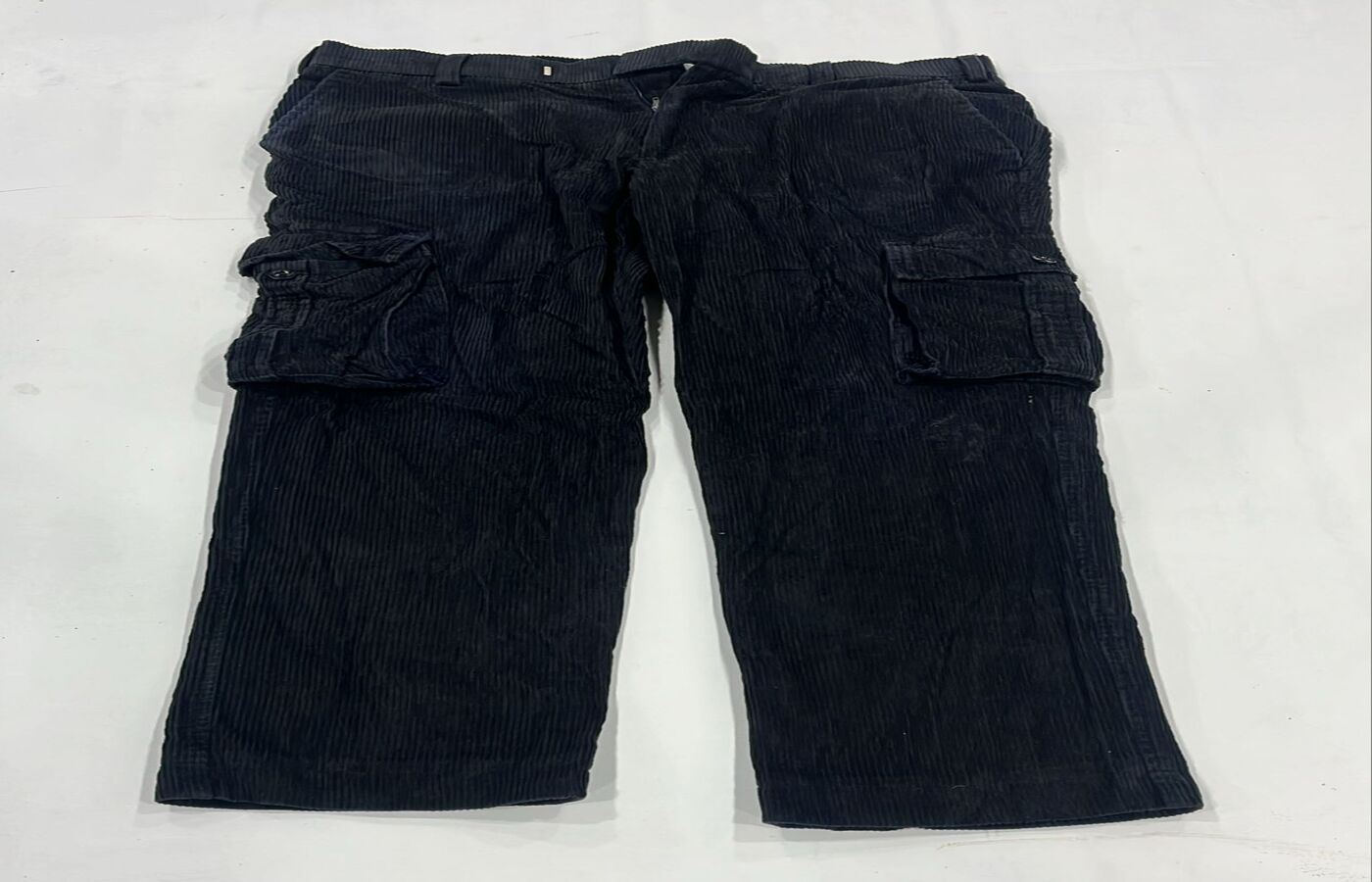 Black Corduroy Multi Pocket Jeans - Image 5
