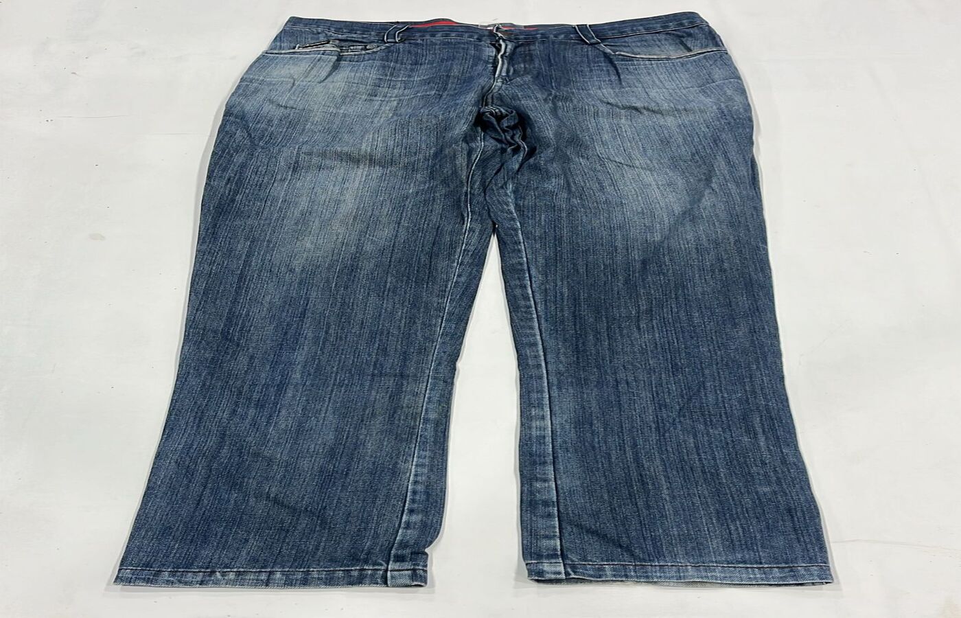 Washed Blue Straight Fit Jeans - Image 5