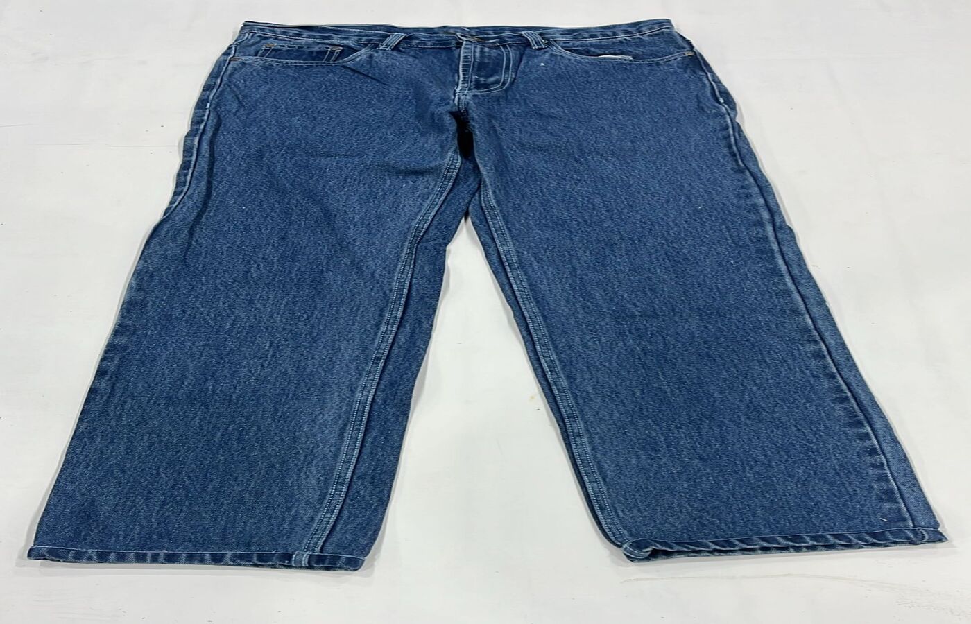 Classic Straight Blue Denim Jeans - Image 5