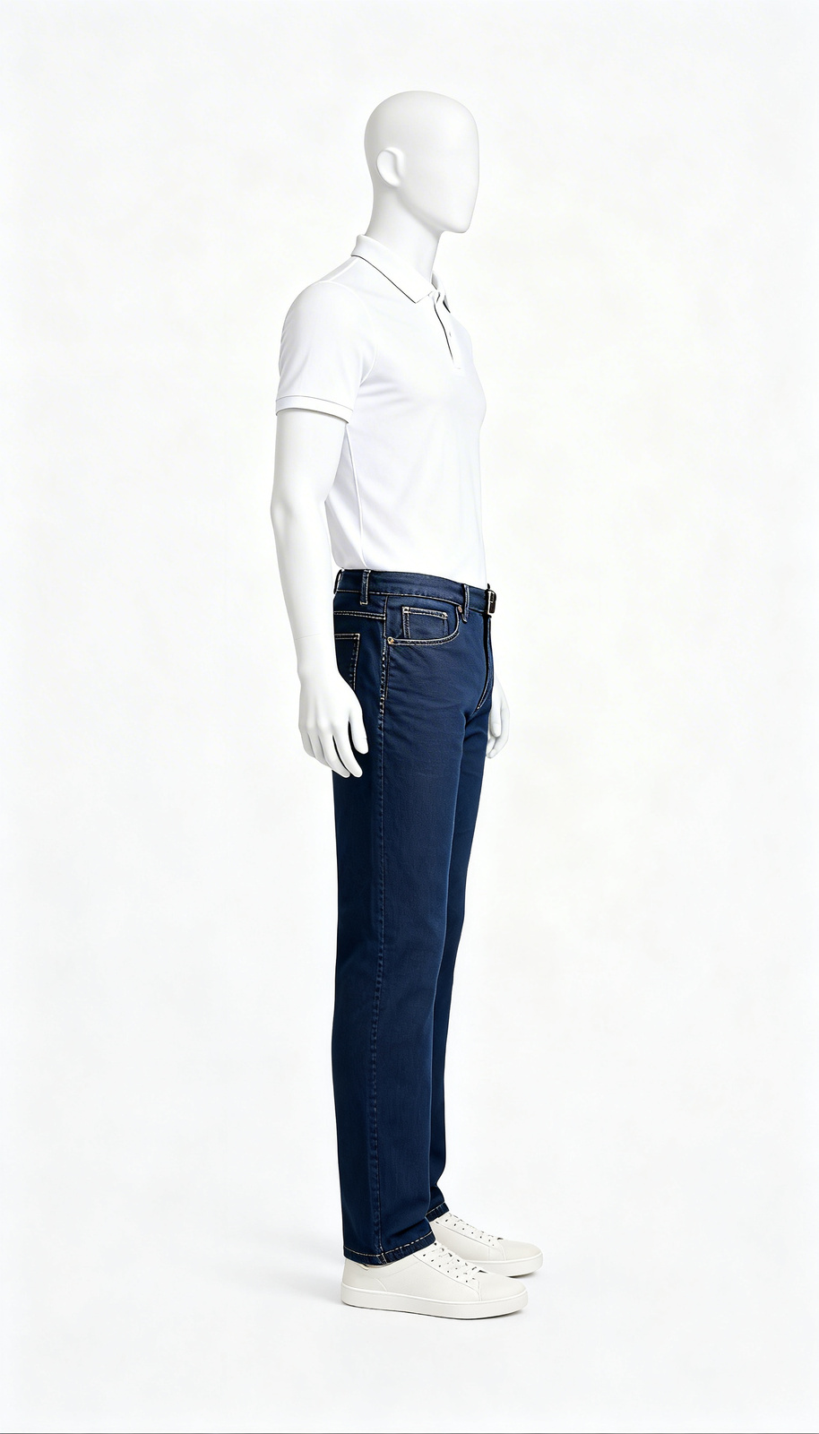 Navy Classic Straight Fit Chinos - Image 3