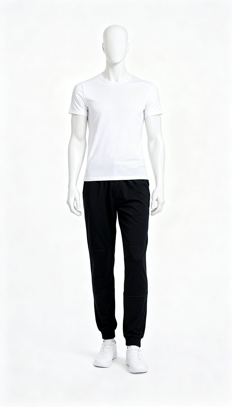 Men’s Black Relaxed-Fit Cotton Lounge Pants