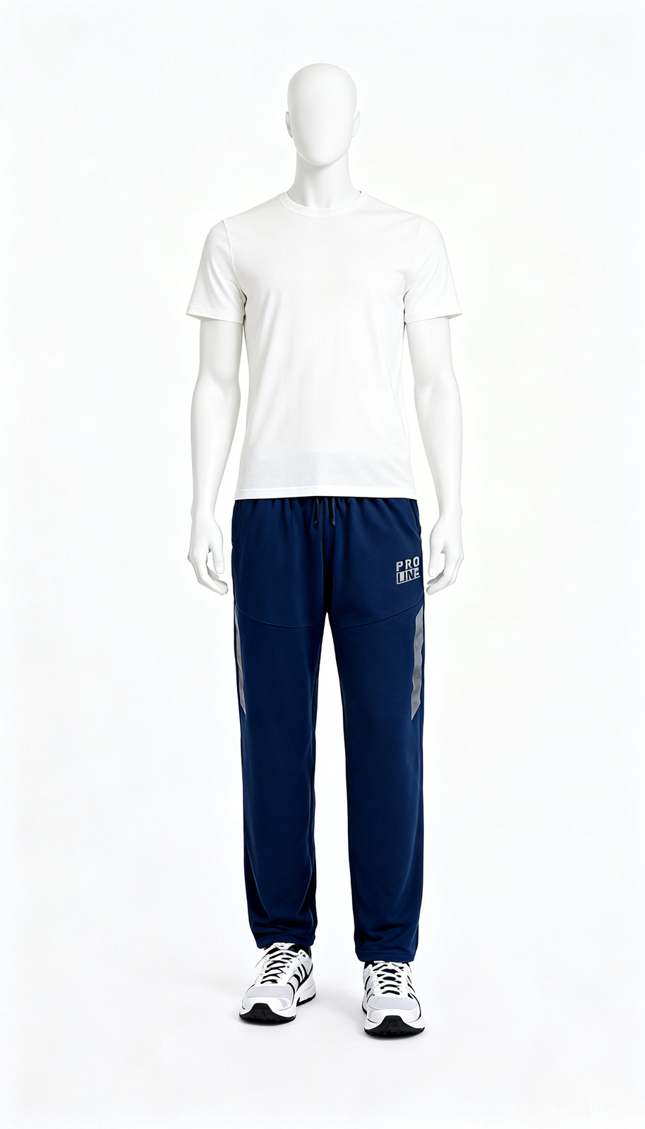 Men’s Navy Blue Reflective Sports Track Pants