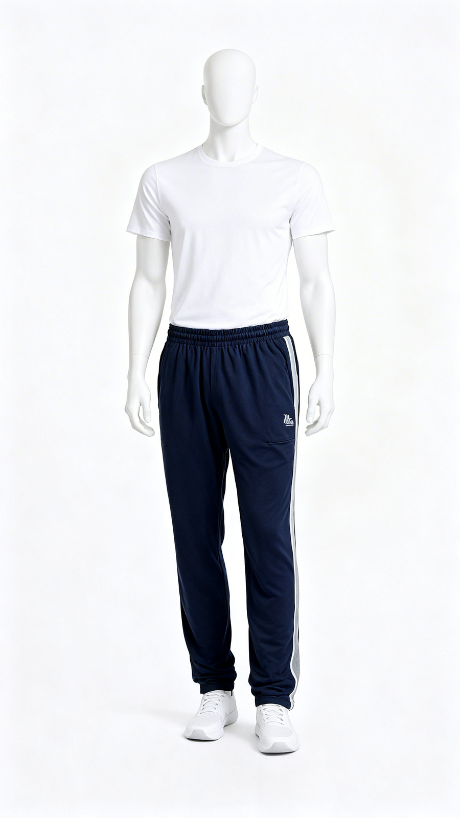 Men’s Navy Side-Striped Track Pant