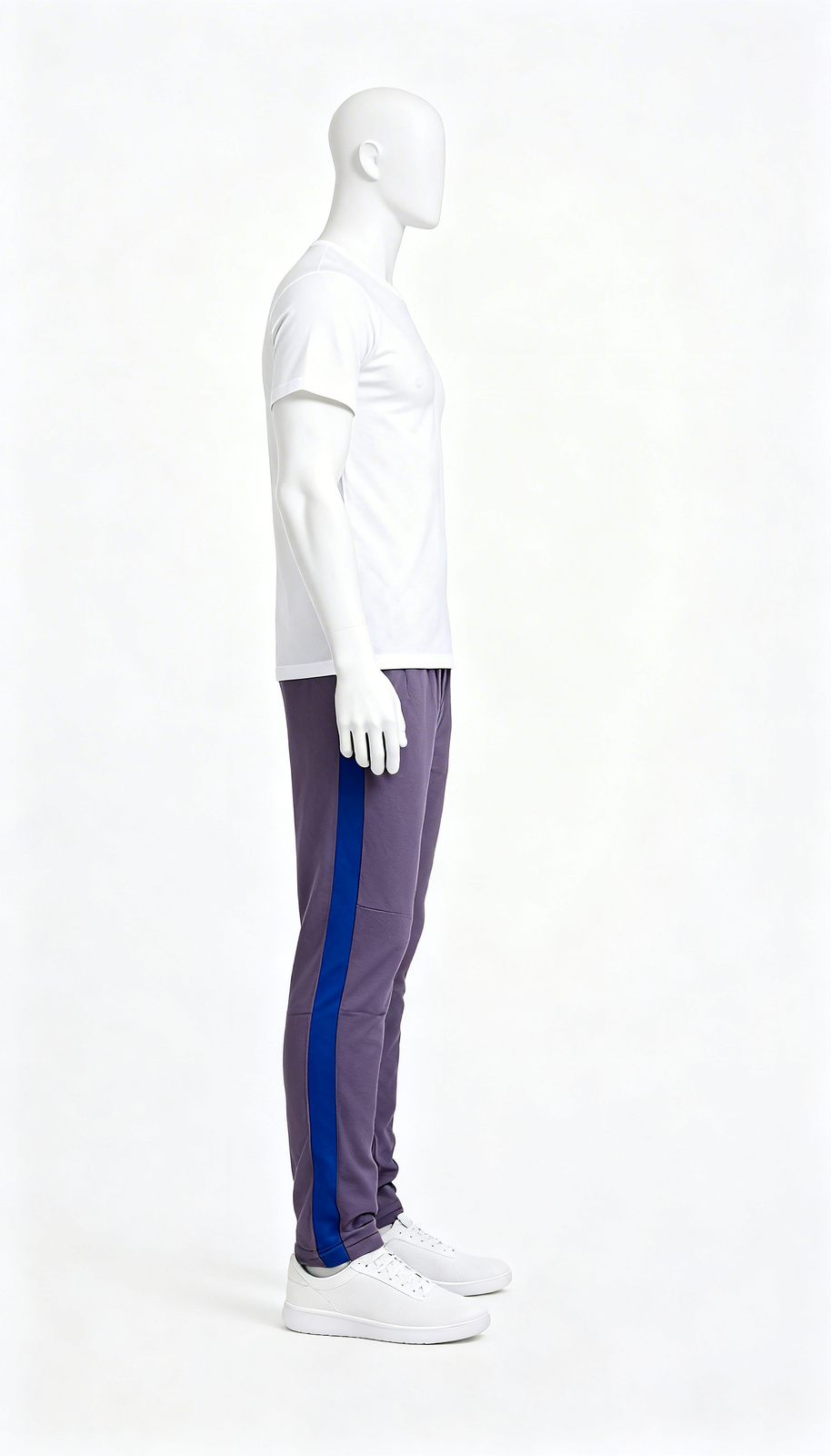 Grey Lavender Relaxed Fit Solid Lounge Pants - Image 3