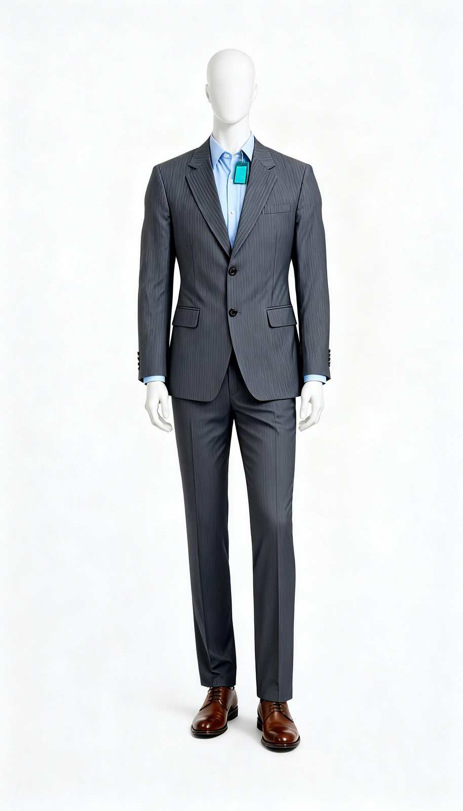 The Authority Pinstripe Charcoal Blazer