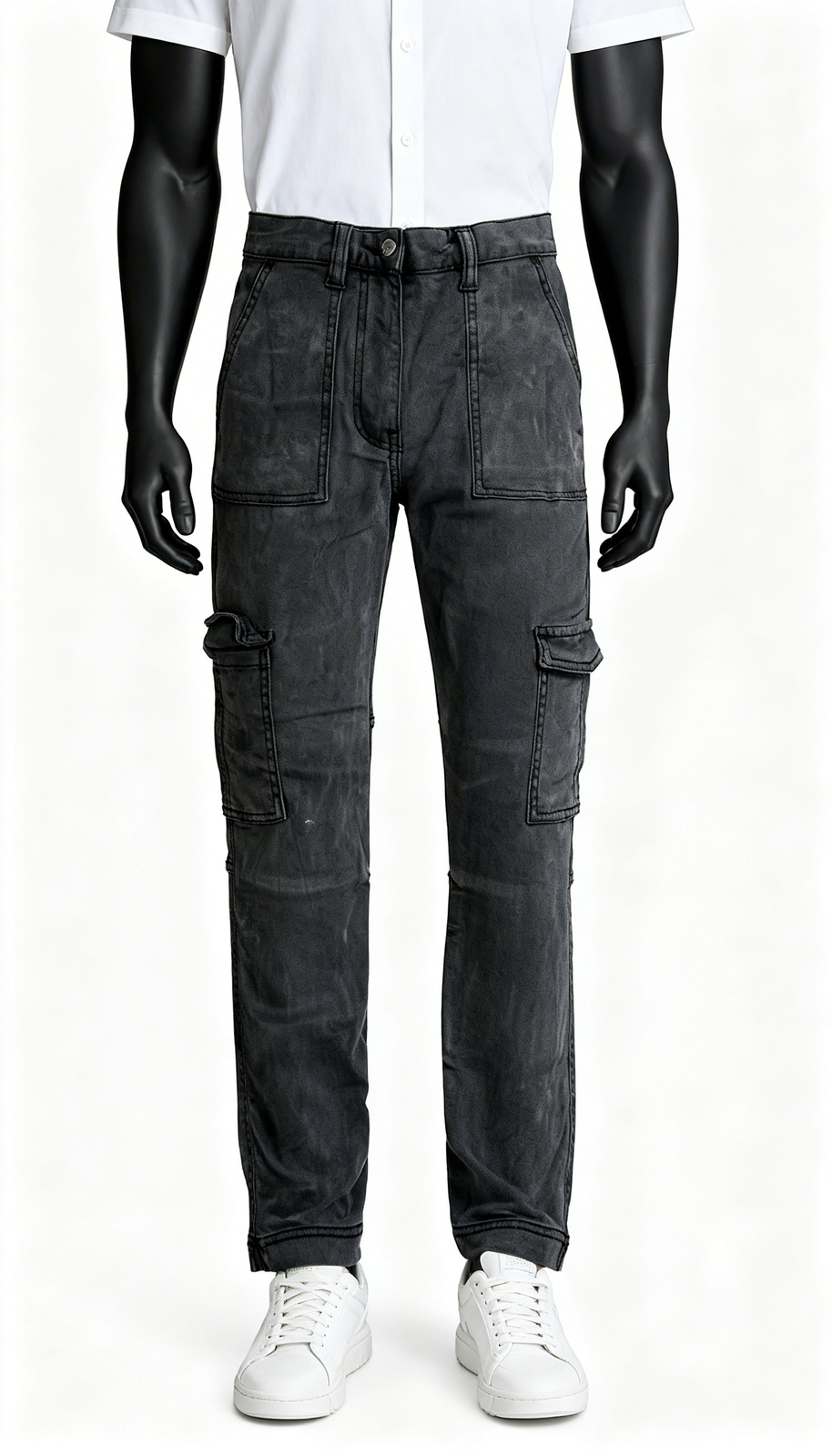 Charcoal Cargo Jeans