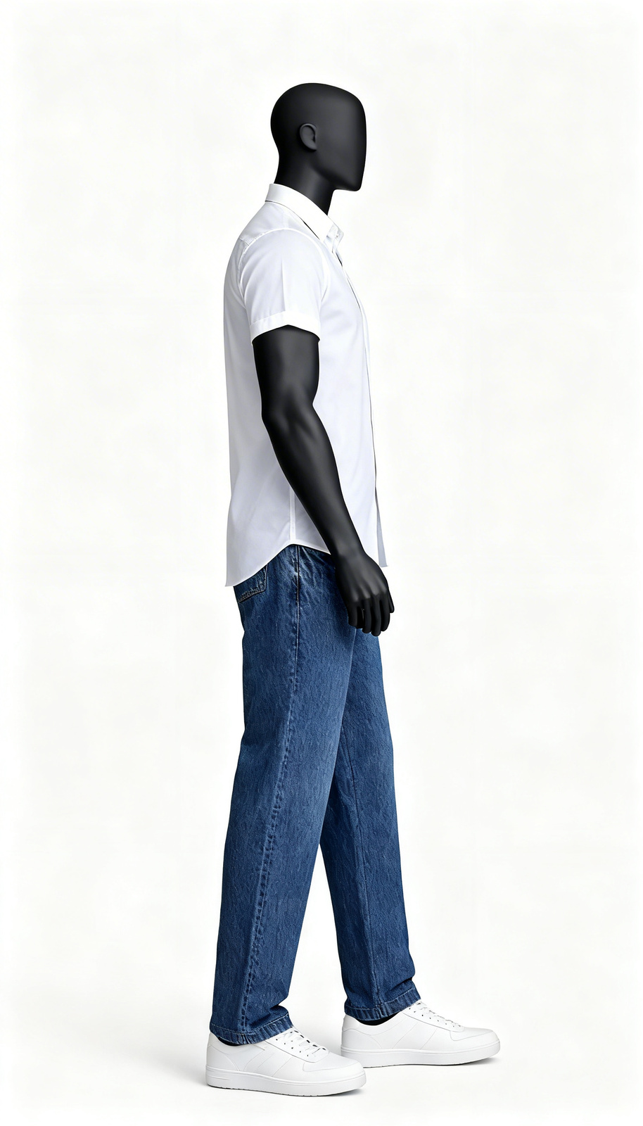 Dark Blue Denim Jeans - Image 3
