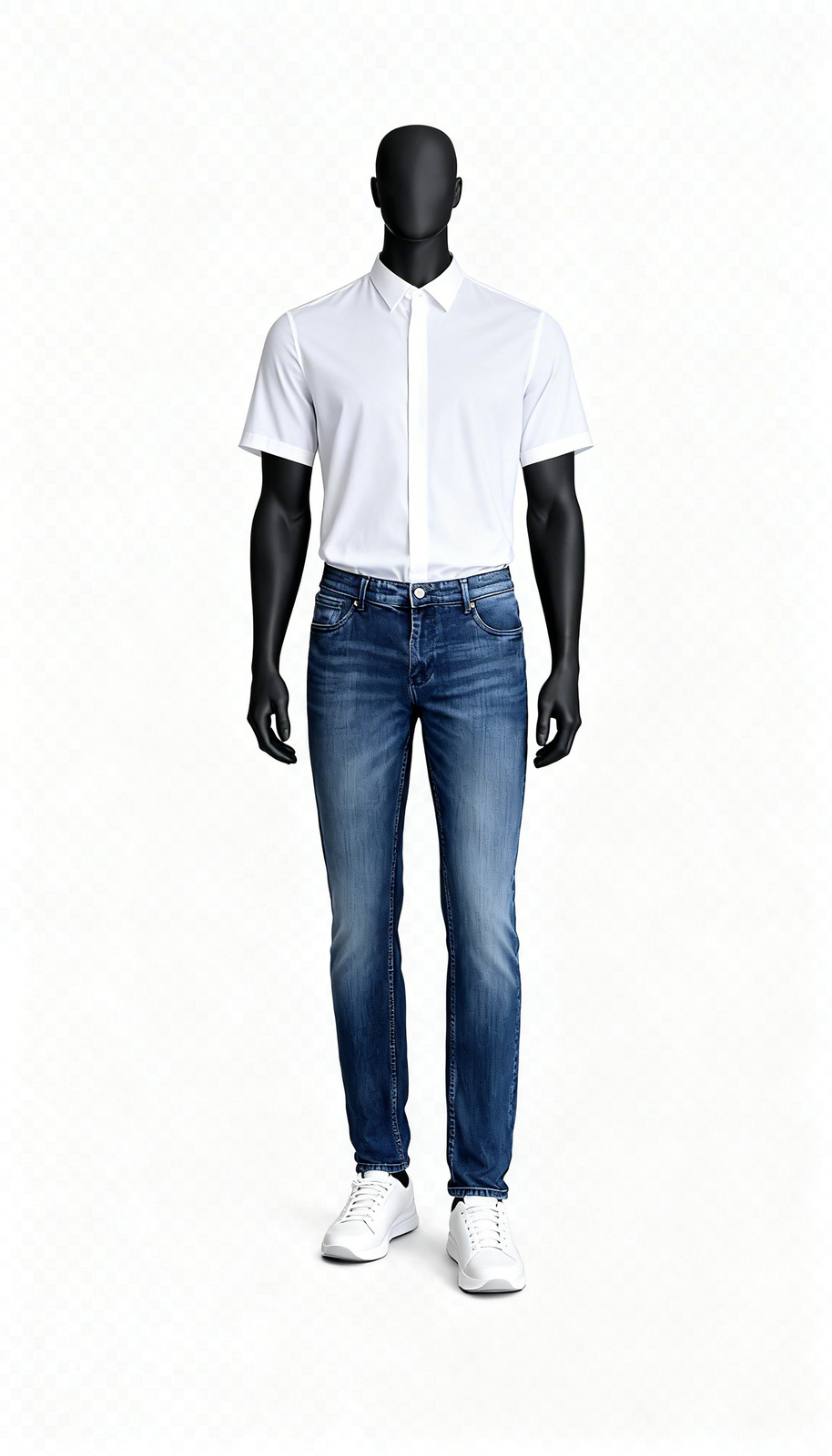 Grey Washed Denim Jeans