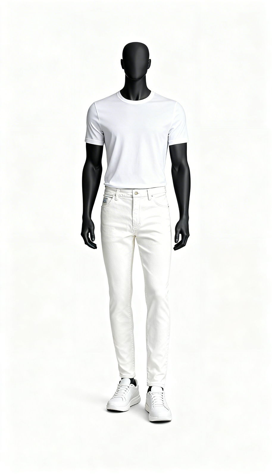 White Slim Fit Denim