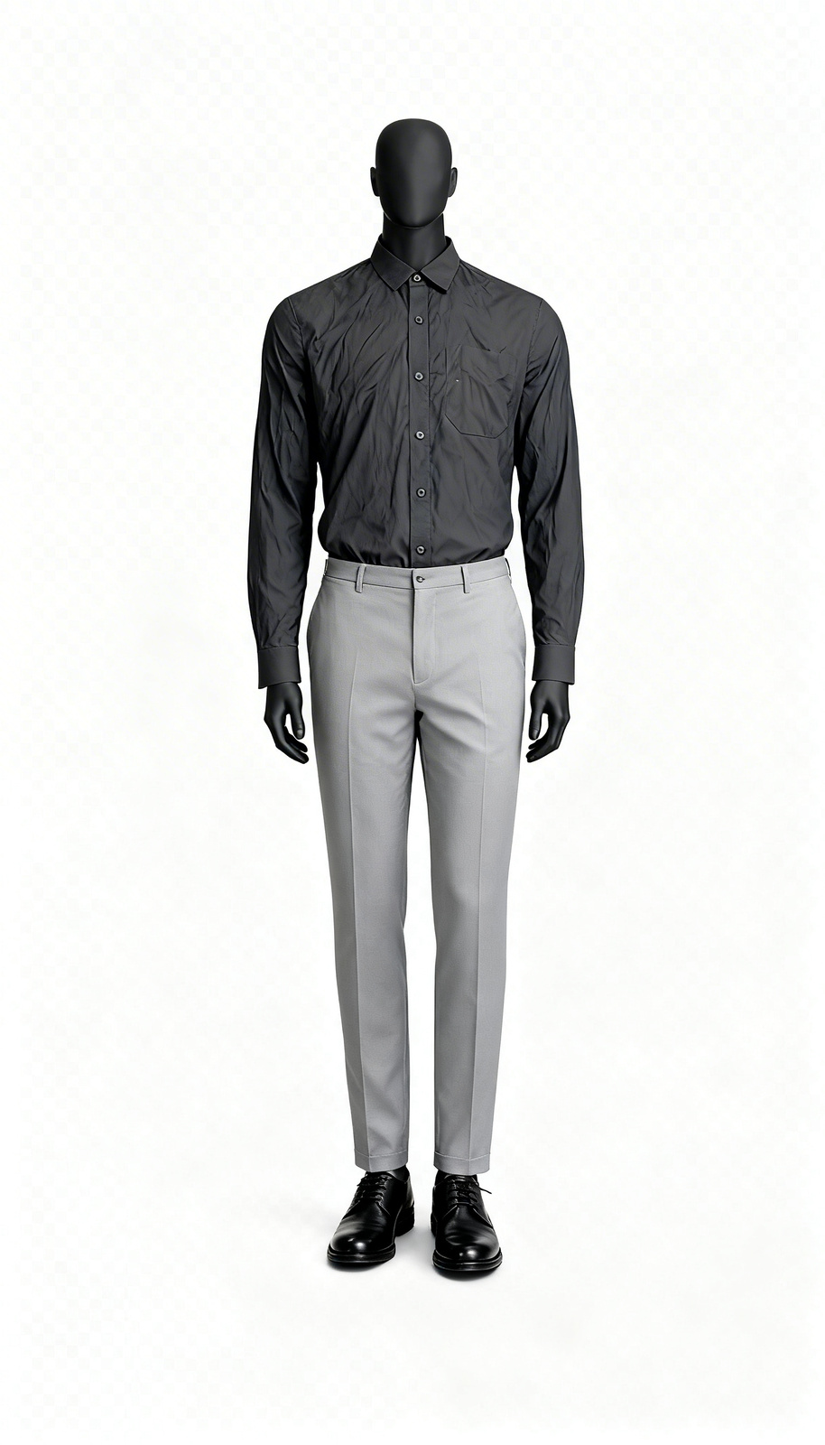 Dark Grey Solid Shirt