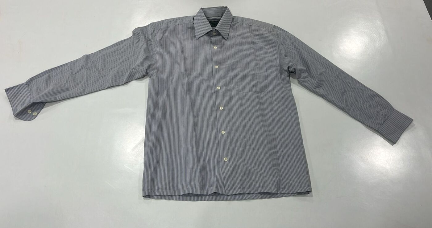 Grey Pinstripe Shirt - Image 4