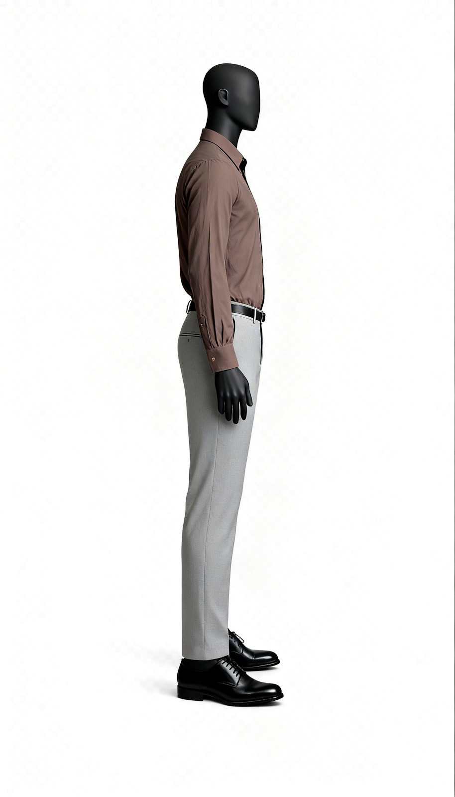 Mauve Brown Solid Shirt