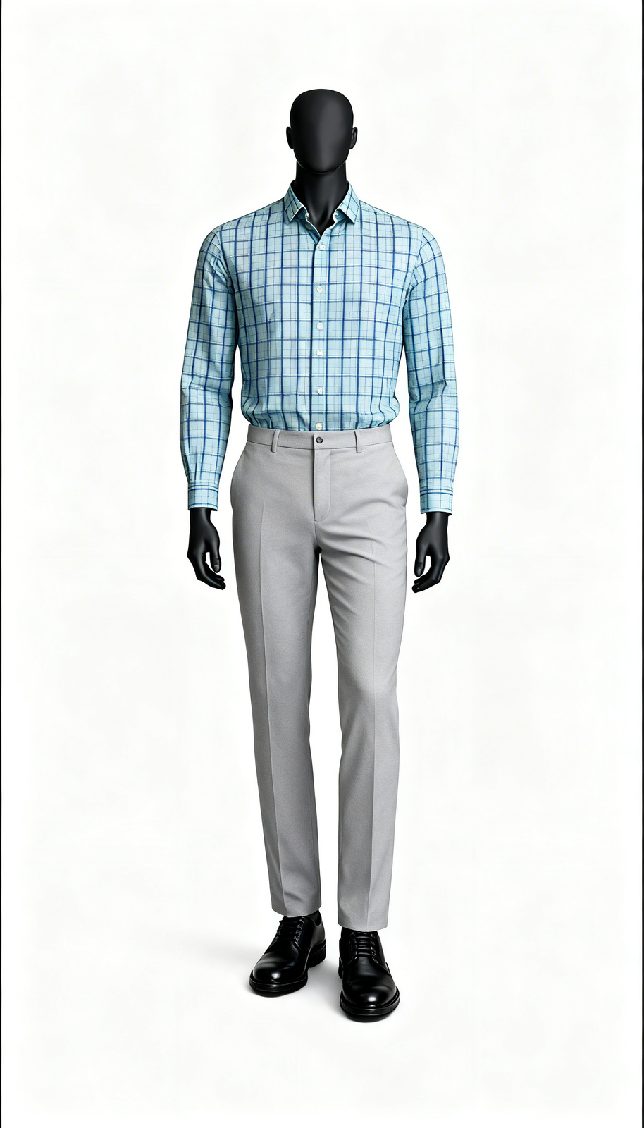 Light Blue Check Shirt