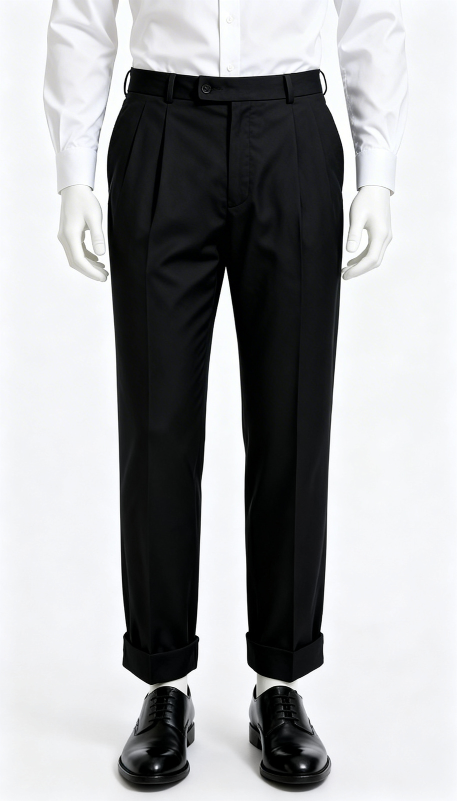 Men’s Classic Black Formal Trouser - Image 4