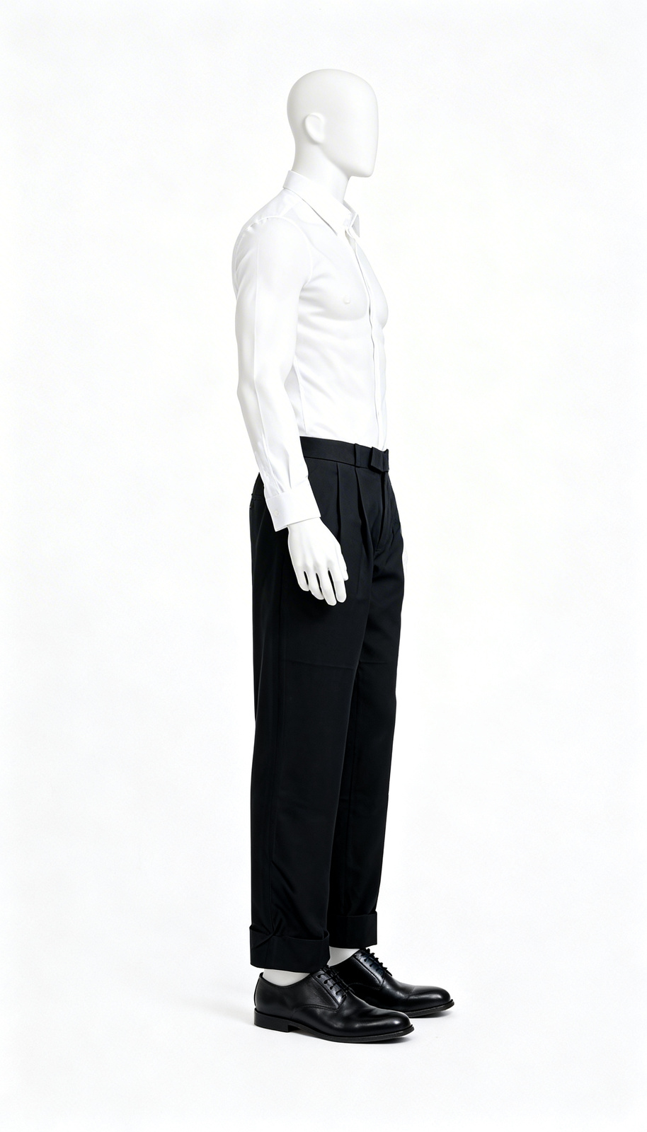 Men’s Classic Black Formal Trouser - Image 3