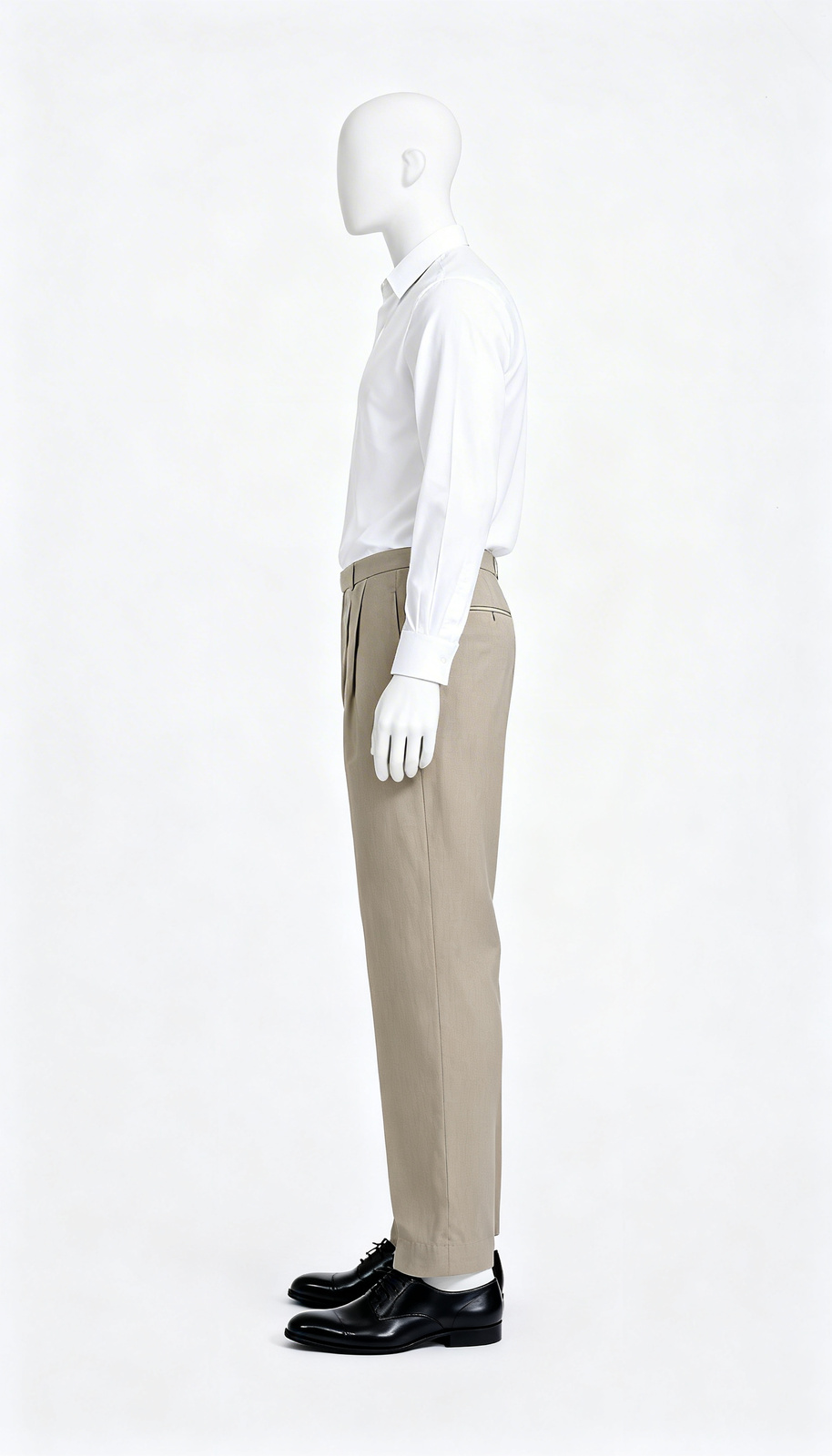Men’s Beige Formal Trouser - Image 3
