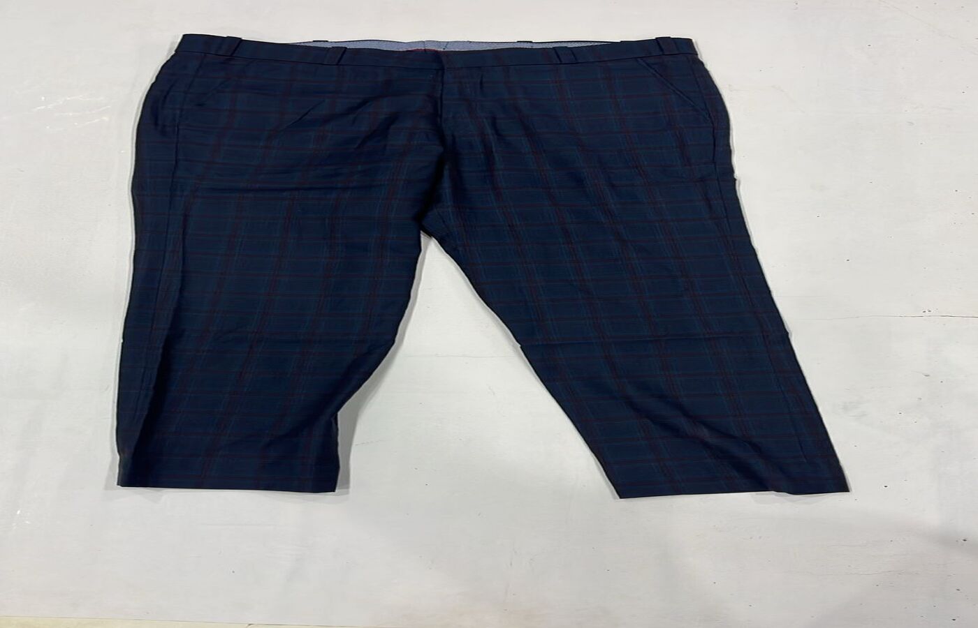 Men’s Navy Checked Trouser - Image 5