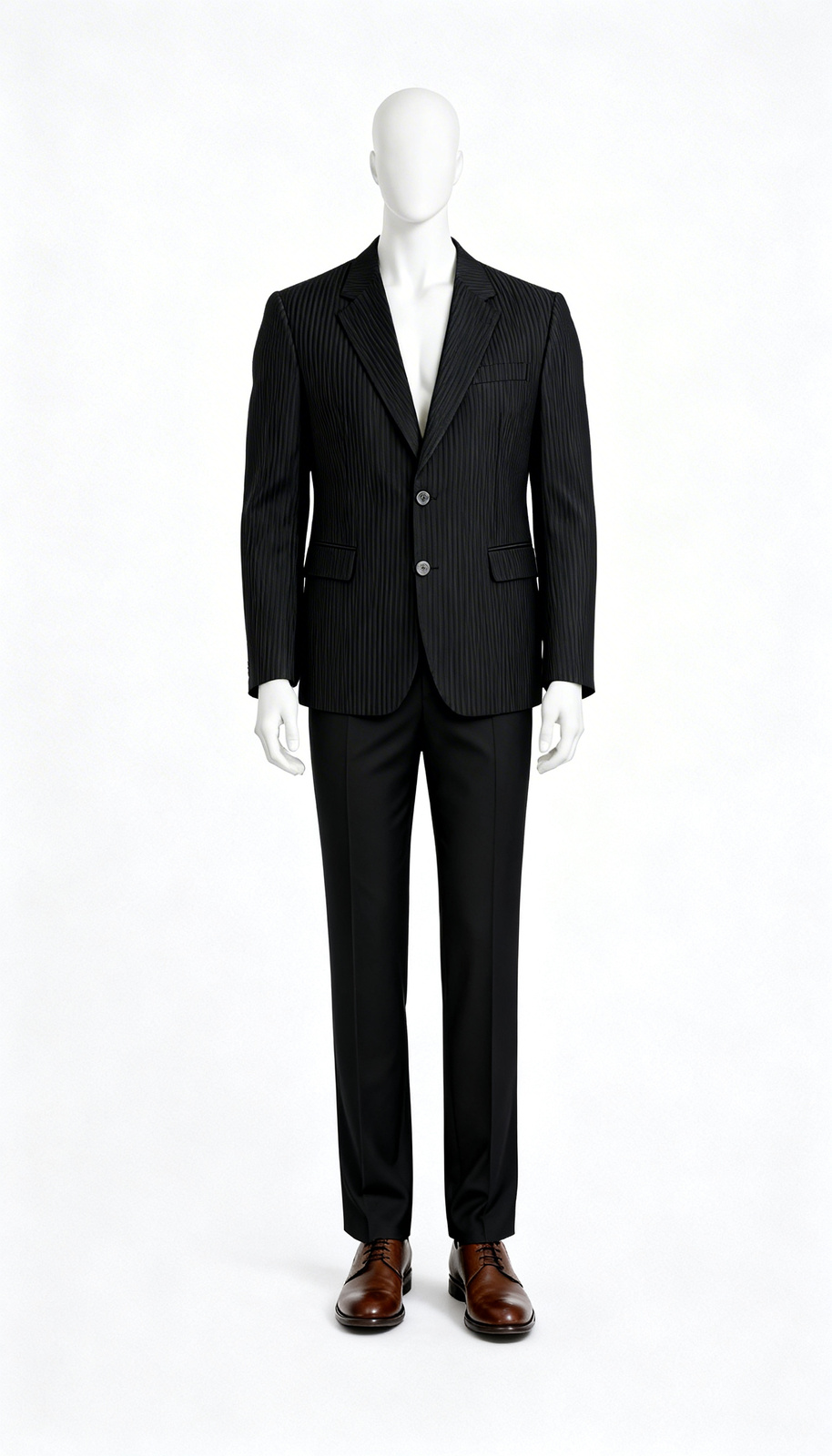 Men Solid Black Formal Blazer
