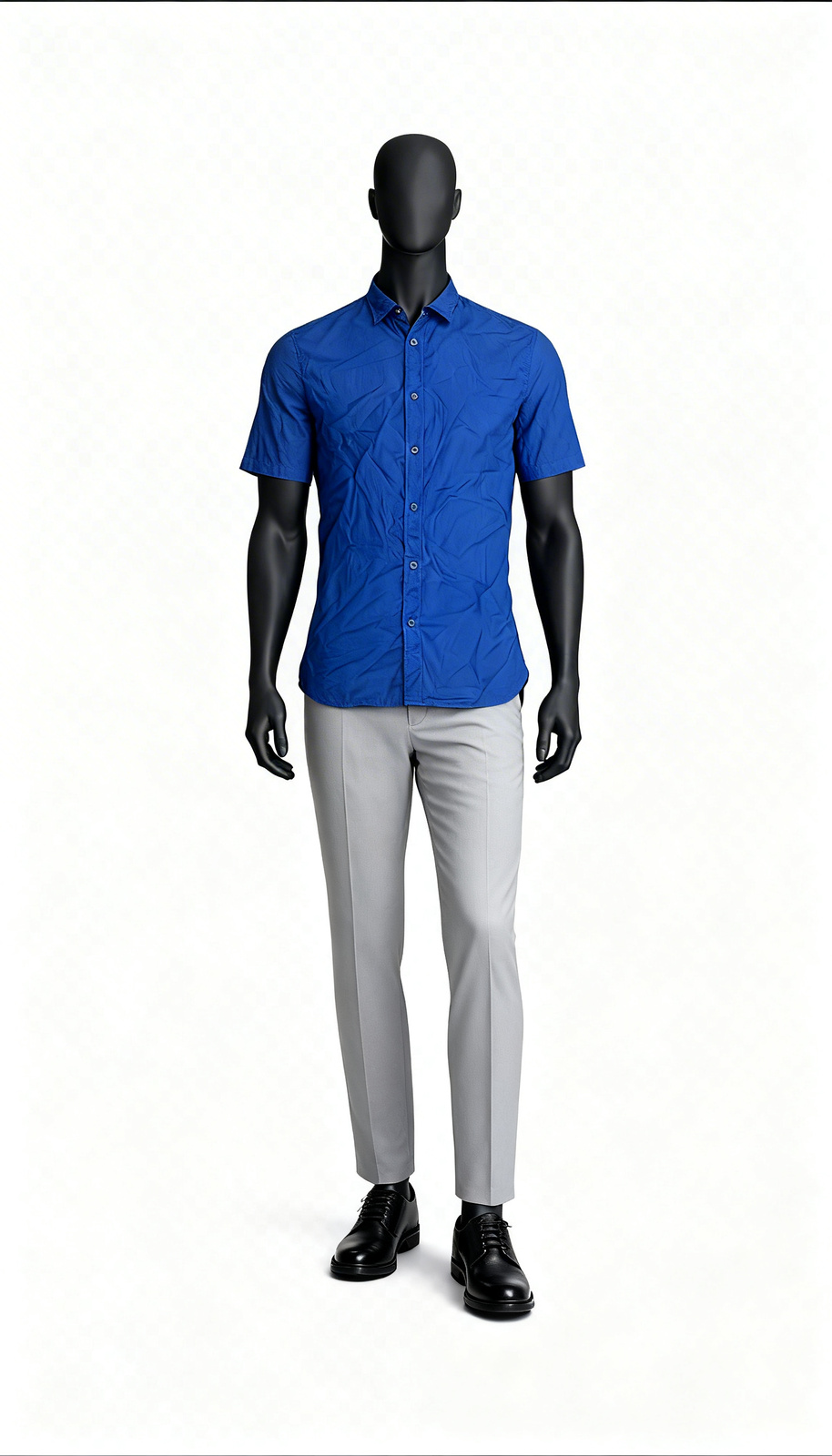 Royal Blue Half Sleeve Shirt