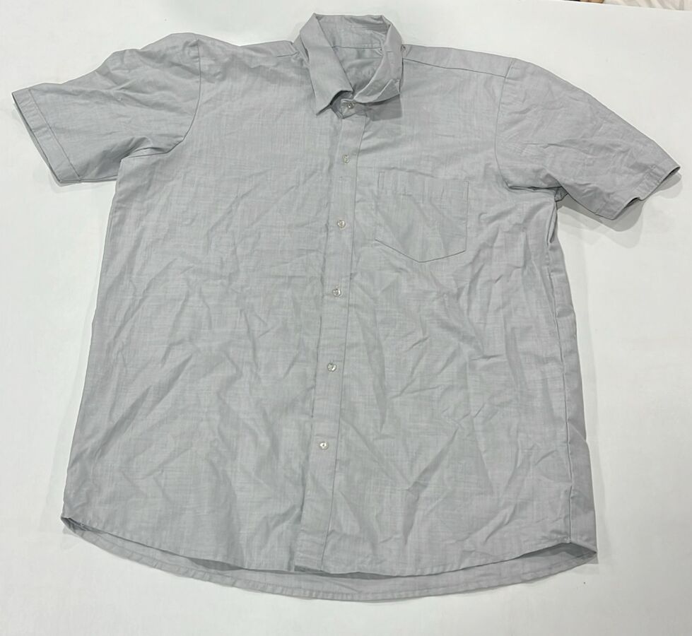 Light Grey Solid Half Shirt - Image 4
