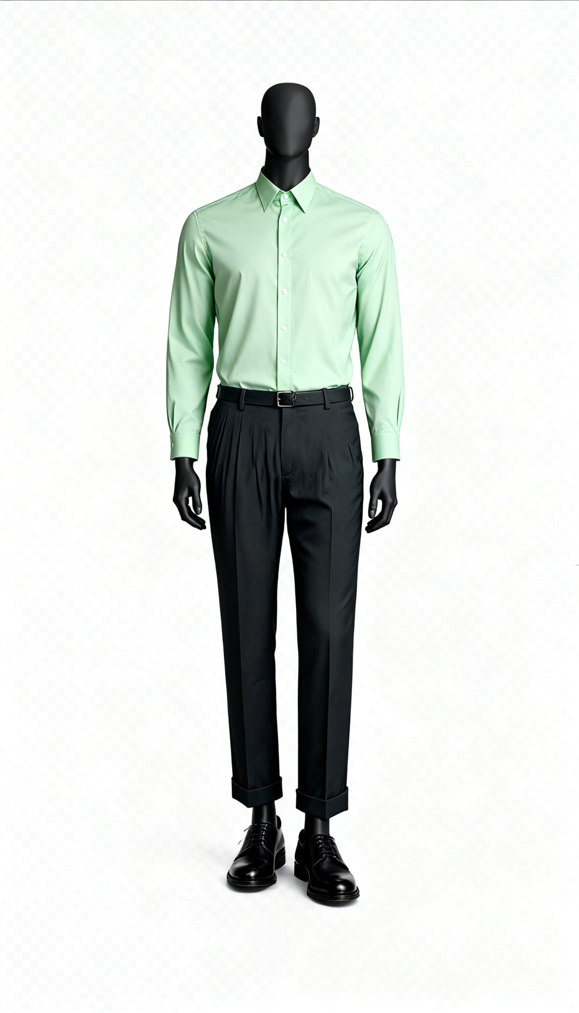 Men’s Black Regular Fit Formal Trousers