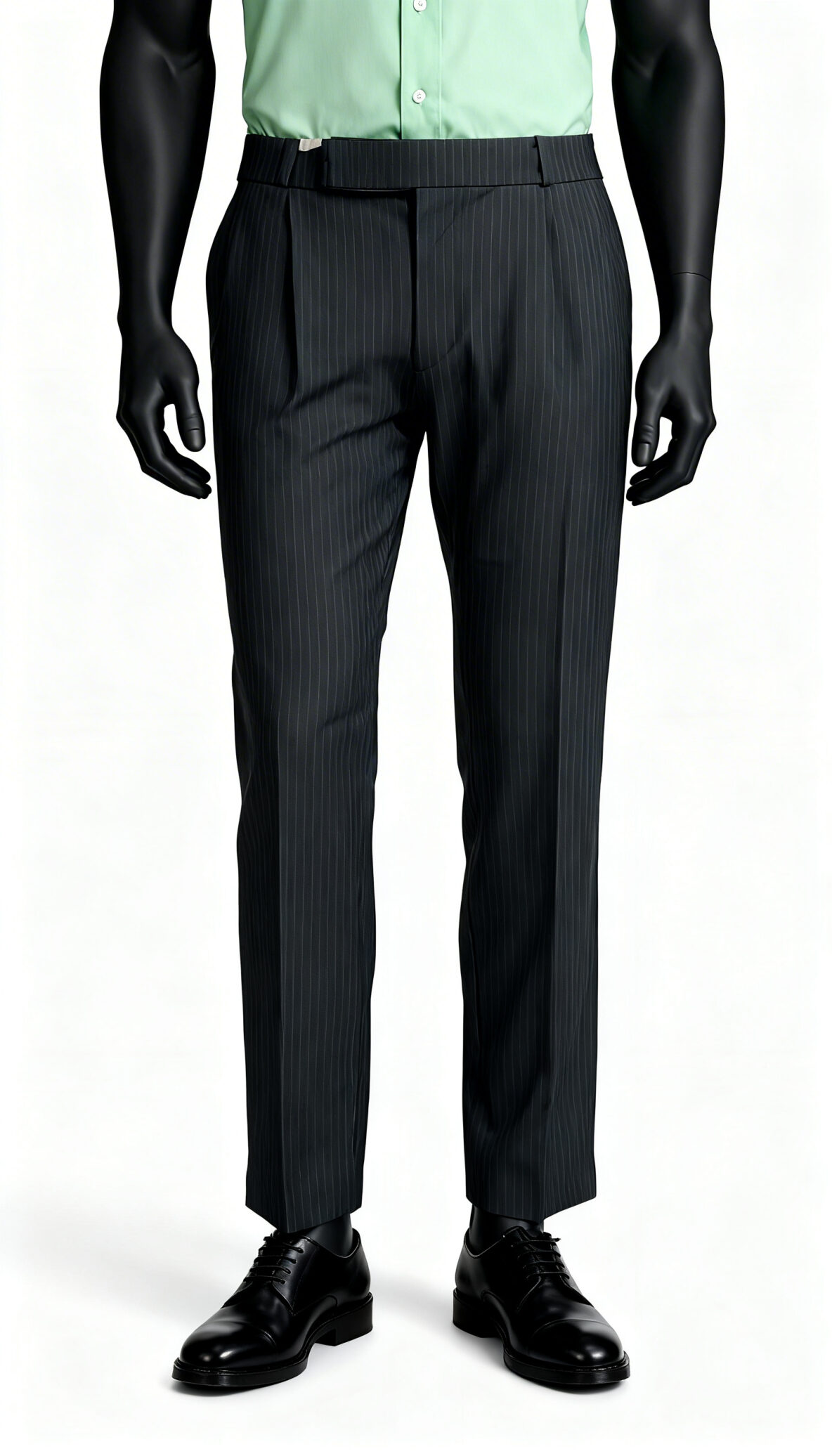 Men’s Charcoal Pinstripe Formal Trousers