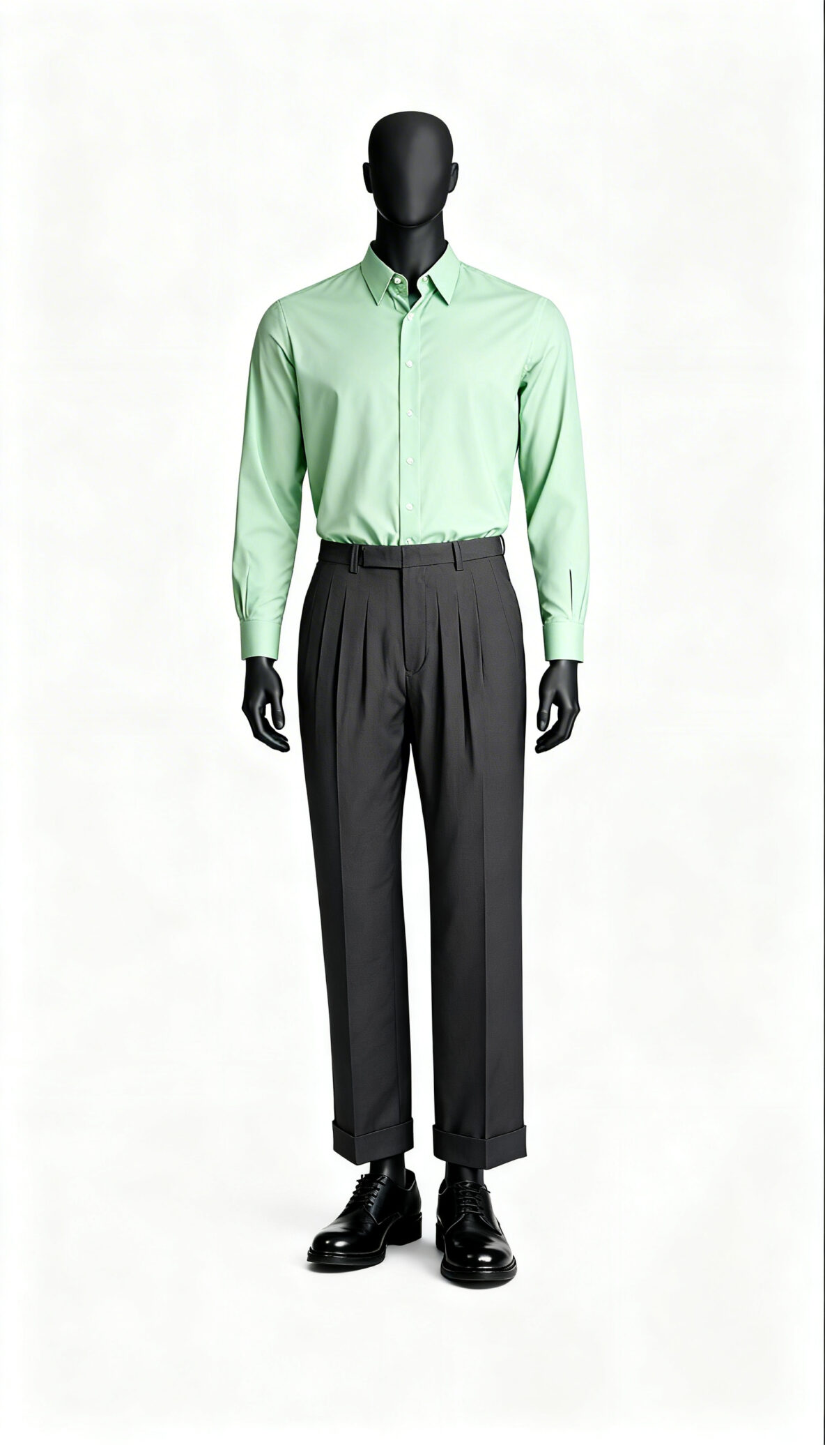 Dark Brown Solid Regular Fit Formal Trouser