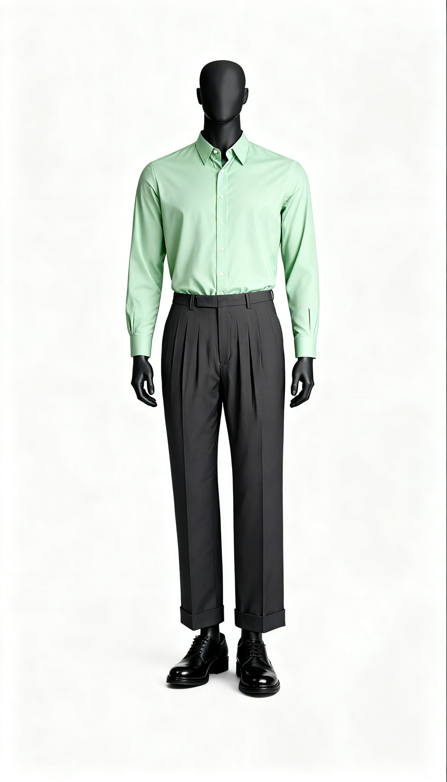 Dark Brown Solid Regular Fit Formal Trouser