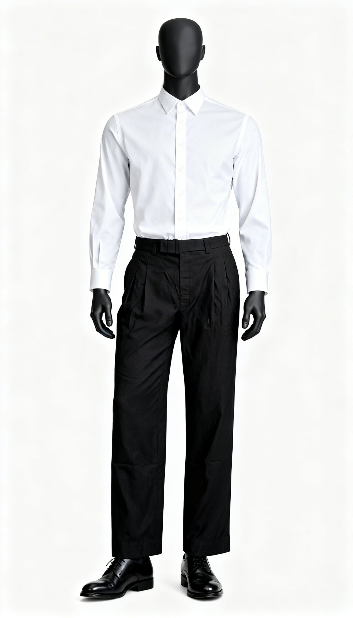 Men’s Jet Black Office Trousers