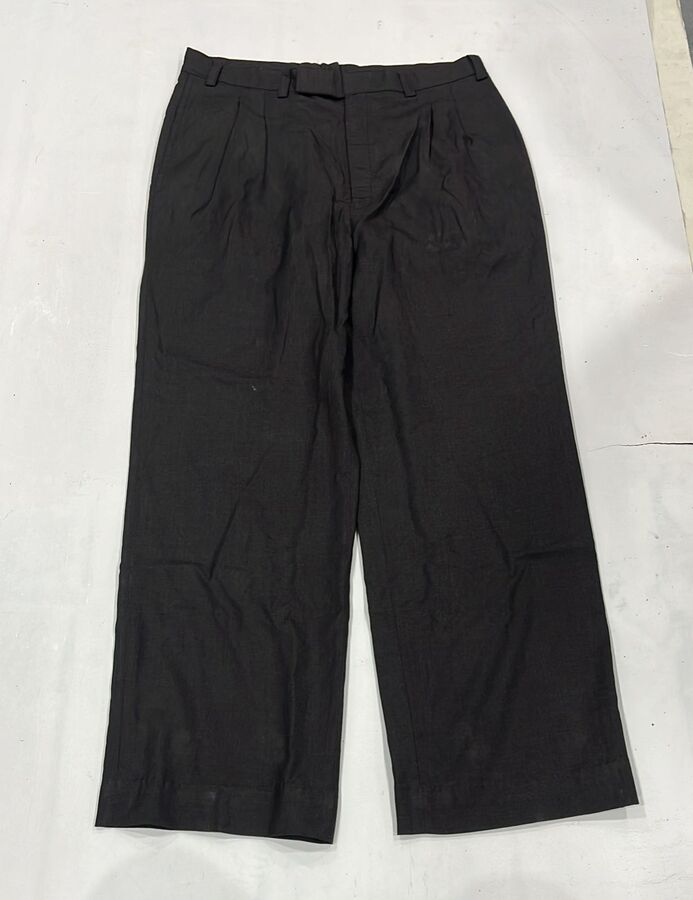 Men’s Jet Black Office Trousers - Image 4