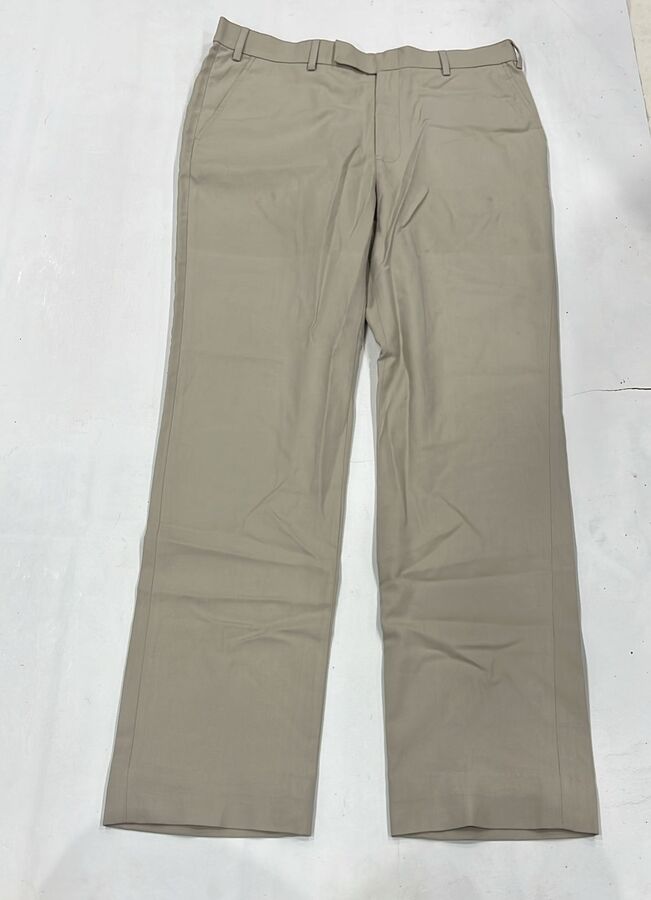 Men’s Brown Check Formal Trousers - Image 4