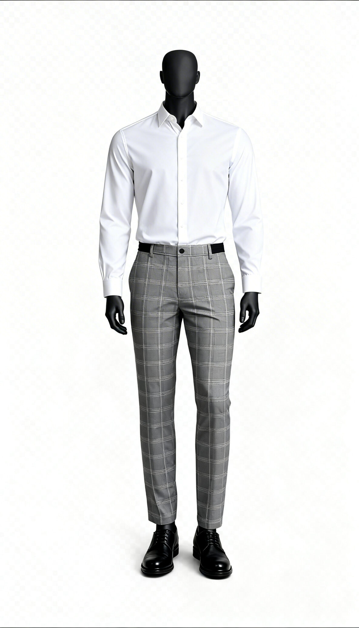 Men’s Grey Check Trousers