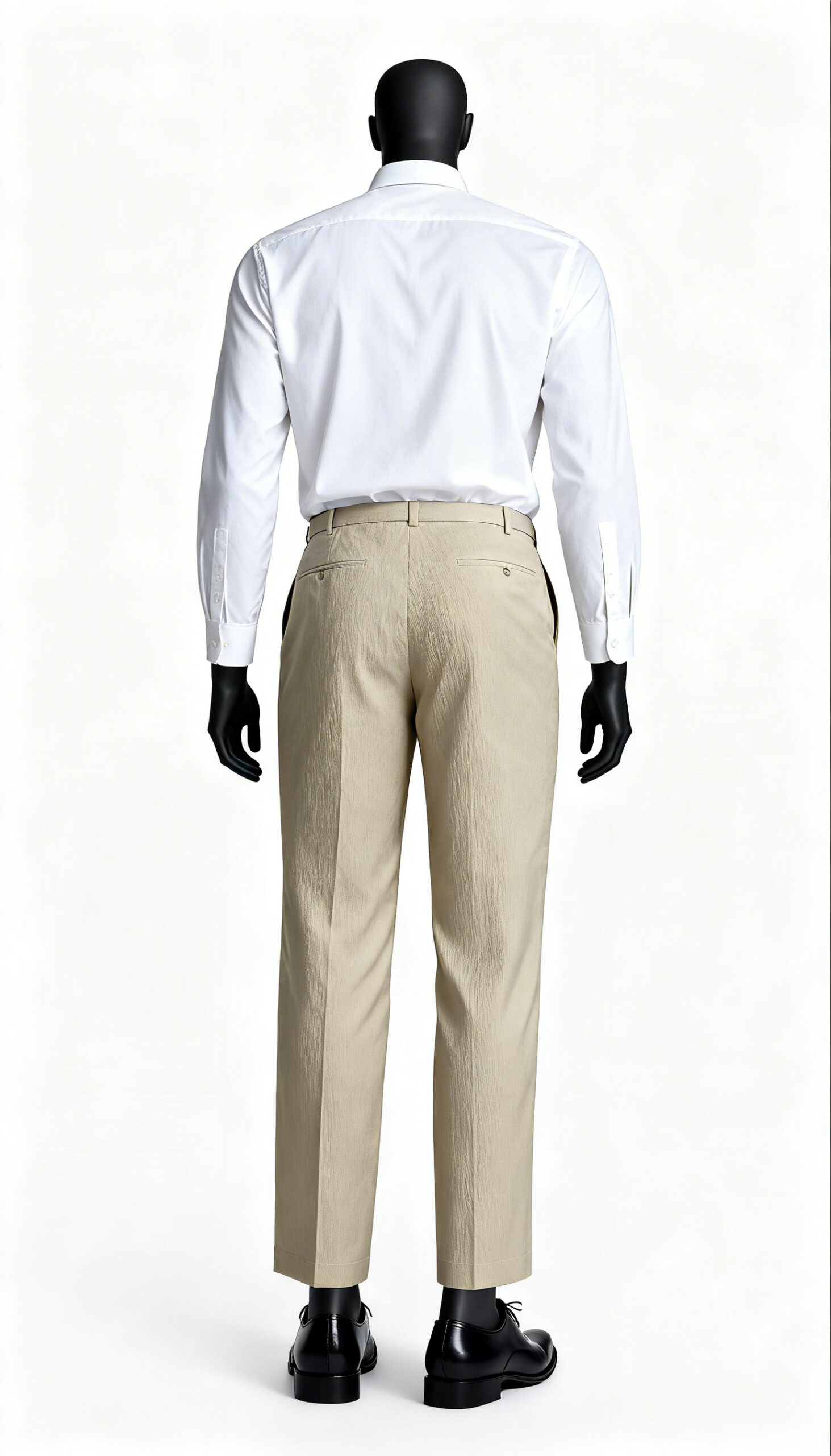 Men’s Beige Formal Trousers - Image 2