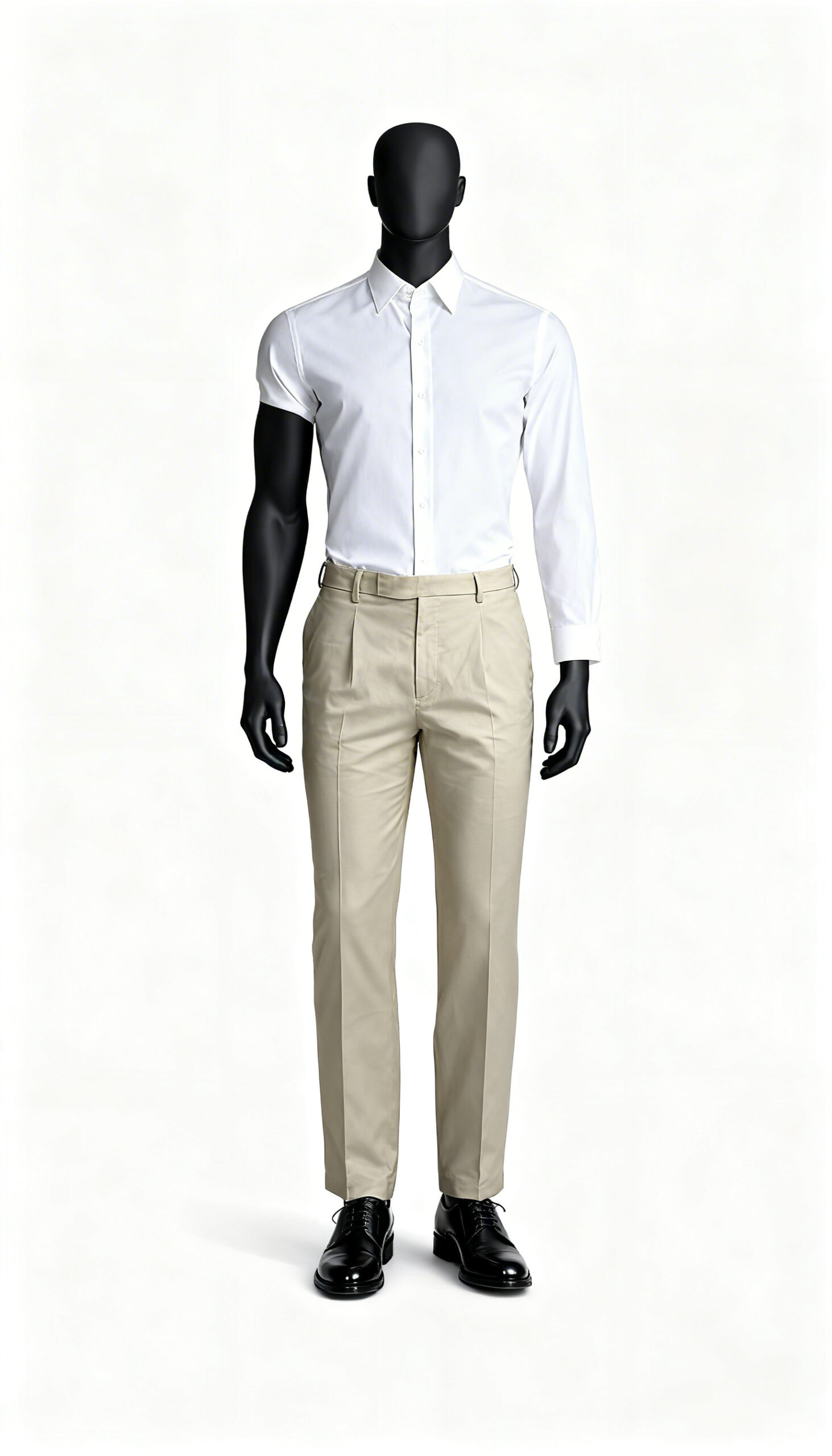 Men’s Beige Formal Trousers