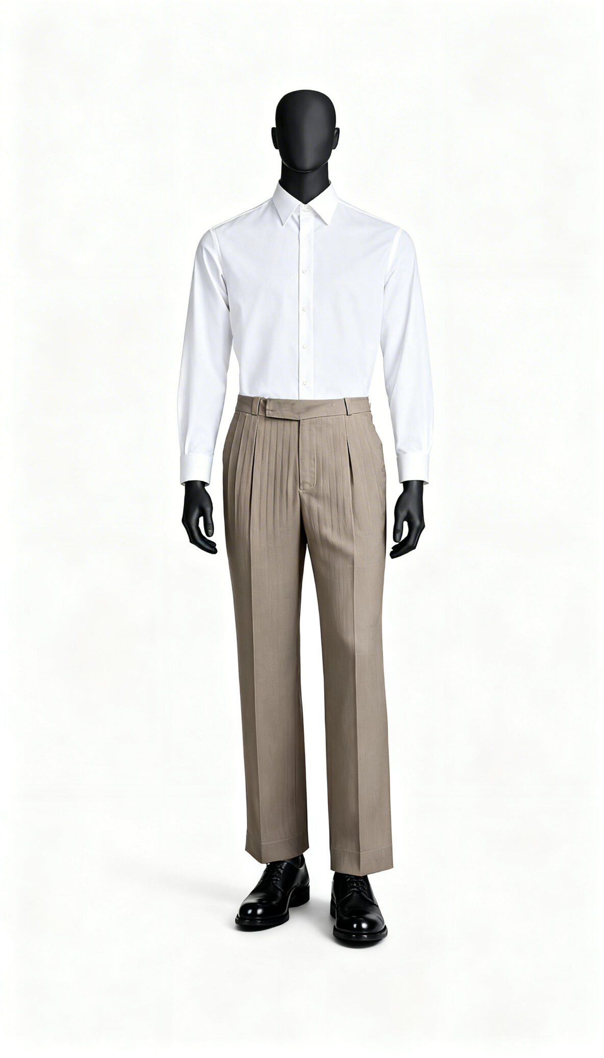 Men’s Beige Formal Trousers