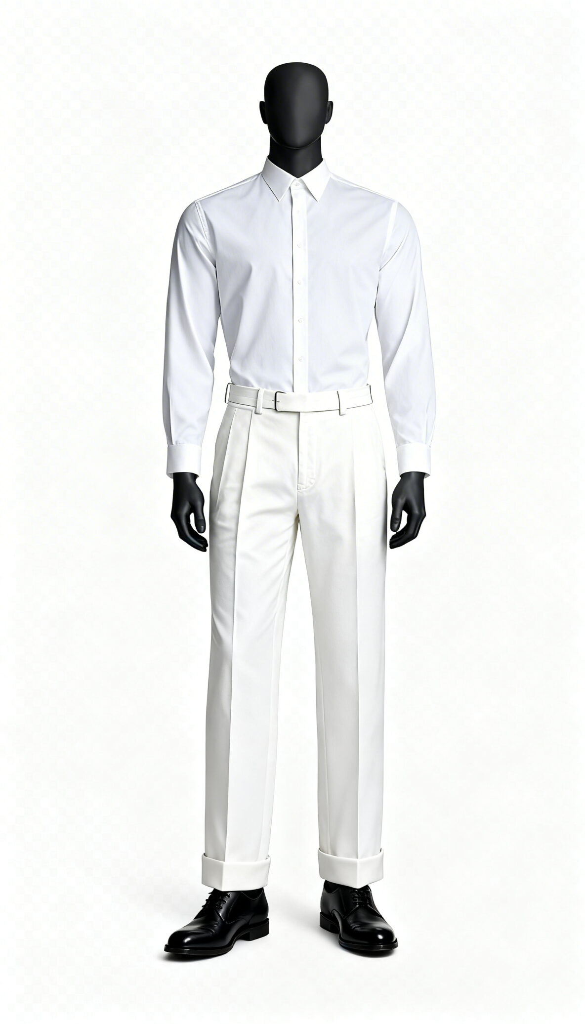 Men’s White Formal Trousers