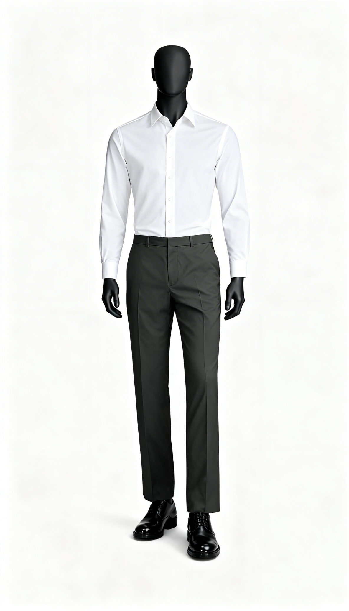 Charcoal Black Formal Trouser