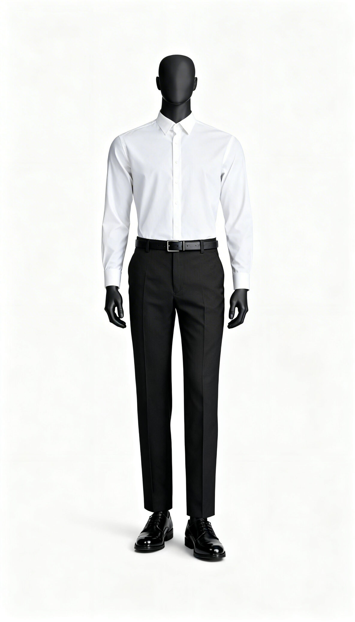 Charcoal Textured Formal Trousers