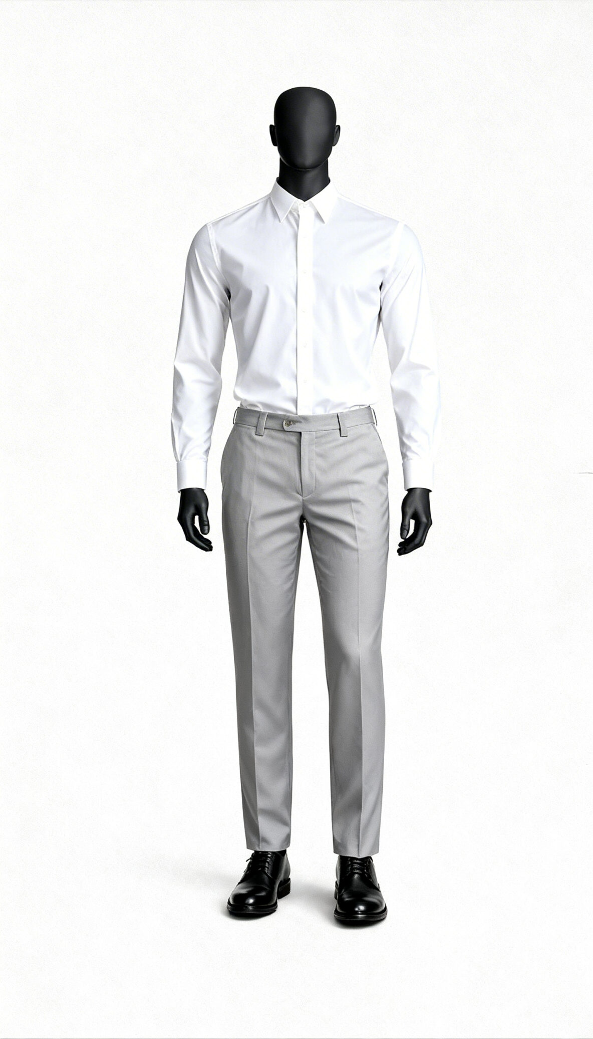 Ash Grey Casual Trousers